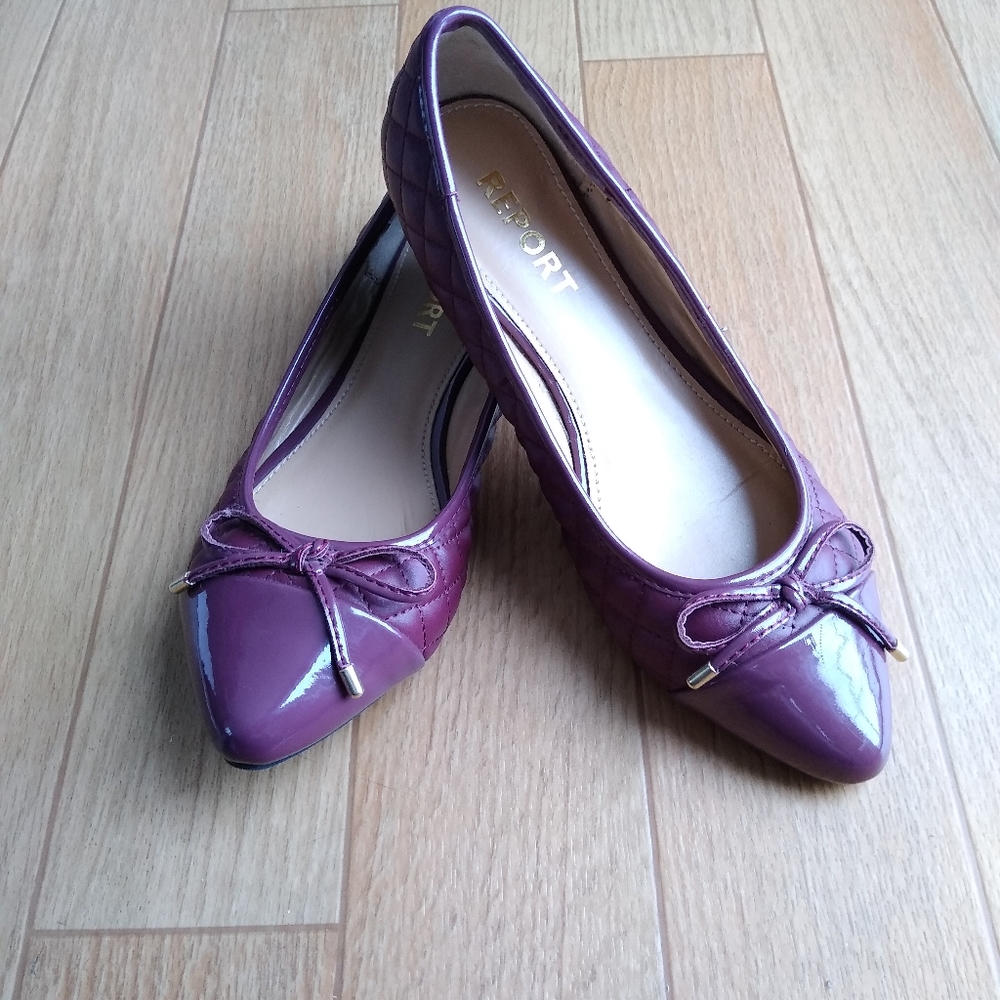 🌼Cranberry quilted Report flat